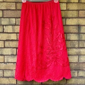 Vintage Lace Slip Skirt
